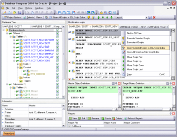 EMS DB Comparer for Oracle screenshot