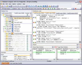 EMS DB Comparer for PostgreSQL screenshot