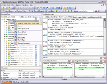 EMS DB Comparer for PostgreSQL screenshot 2