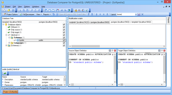 EMS DB Comparer for PostgreSQL screenshot