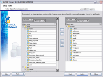 EMS DB Extract for MySQL screenshot 2