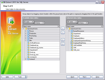 EMS DB Extract for SQL Server screenshot