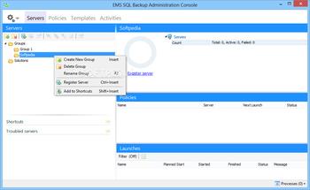 EMS SQL Backup screenshot