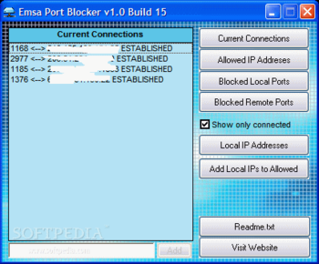 Emsa Port Blocker 1.0.15 screenshot