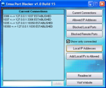 Emsa Port Blocker screenshot