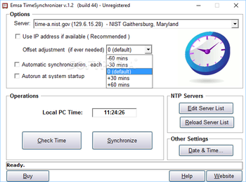 Emsa TimeSynchronizer screenshot 2
