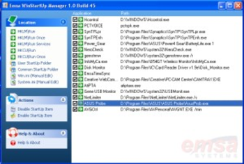 Emsa WinStartup Manager screenshot 2