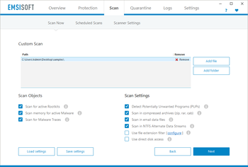 Emsisoft Anti-Malware screenshot 2