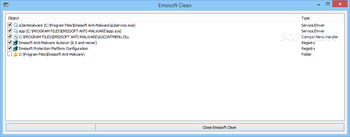 Emsisoft Clean screenshot