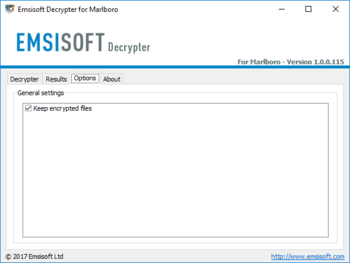Emsisoft Decrypter for Marlboro Ransomware screenshot 3