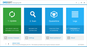 Emsisoft Emergency Kit screenshot