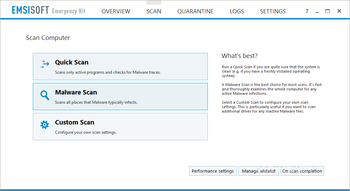 Emsisoft Emergency Kit screenshot 2