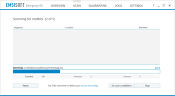 Emsisoft Emergency Kit screenshot 4