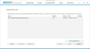 Emsisoft Emergency Kit screenshot 7