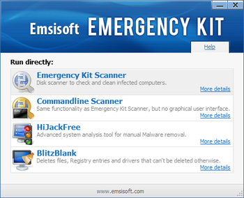 Emsisoft Emergency Kit screenshot