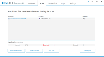 Emsisoft Emergency Kit Free screenshot 3
