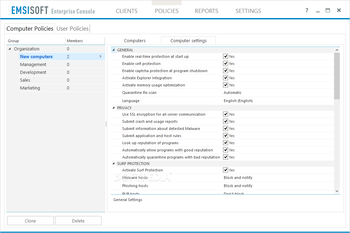 Emsisoft Enterprise Console screenshot 4