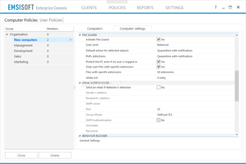 Emsisoft Enterprise Console screenshot 5