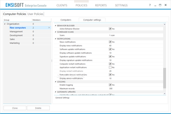 Emsisoft Enterprise Console screenshot 6