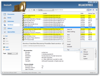 Emsisoft HiJackFree screenshot 4