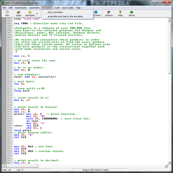 emu8086 screenshot 5