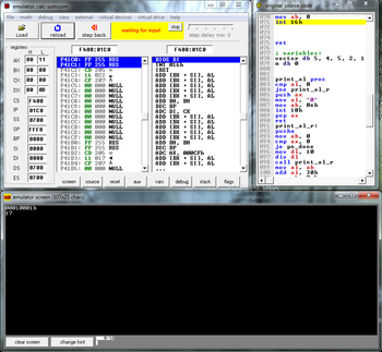 emu8086 screenshot 6