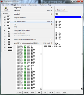 emu8086 screenshot 7