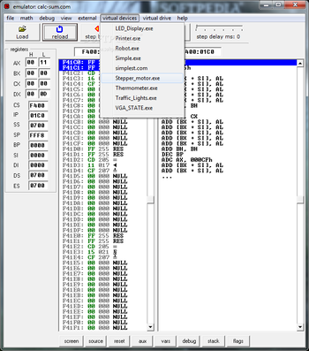 emu8086 screenshot 9