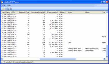eMule MET Viewer screenshot