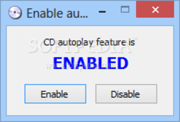 Enable AutoPlay screenshot
