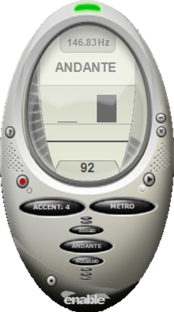 enable Metronome screenshot