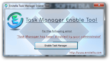 Enable Task Manager Tool screenshot