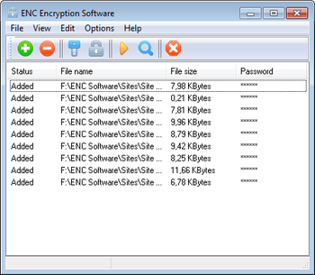 ENC Encryption Software screenshot