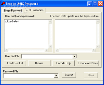 Encode UNIX Password screenshot 2