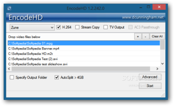 EncodeHD screenshot