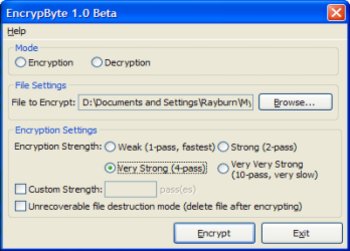 EncrypByte screenshot