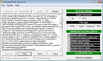 Encrypt HTML source screenshot 2