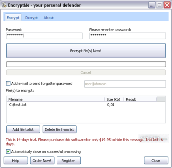EncryptMe screenshot 2