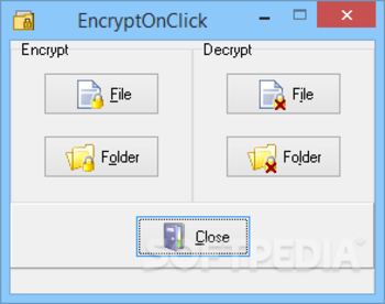 EncryptOnClick screenshot