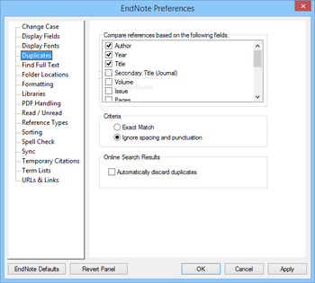 EndNote screenshot 10