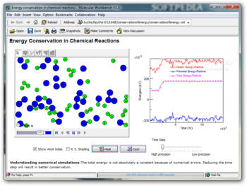 Energy Conservation in Chemical Reactions screenshot