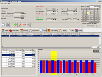 Energy Diary screenshot