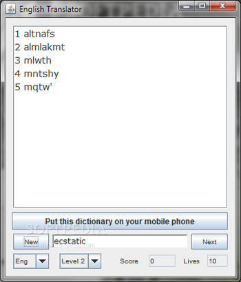 English Arabic Dictionary - Lite screenshot