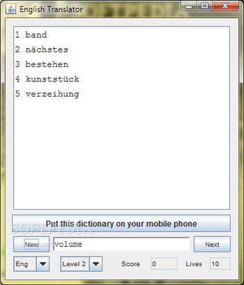English German Dictionary - Lite screenshot