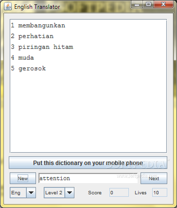 English Indonesian Dictionary - Lite screenshot