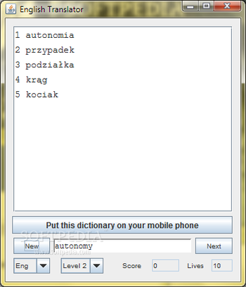 English Polish Dictionary - Lite screenshot