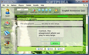 English Sentences Quiz screenshot