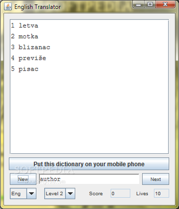 English Serbian Dictionary - Lite screenshot