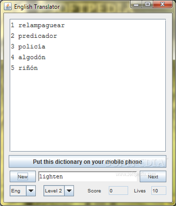 English Spanish Dictionary - Lite screenshot