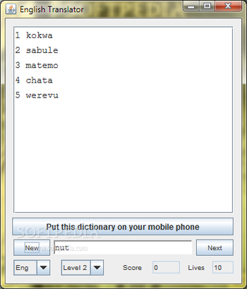English Swahili Dictionary - Lite screenshot
